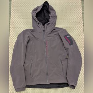 Arc'teryx Gamma MX Hooded Full Zip Softshell Jacket Gray Women's Size Large